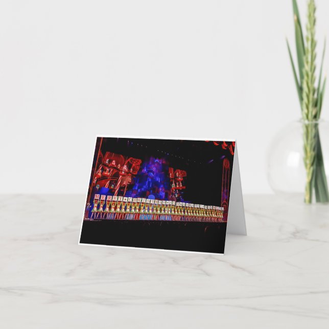 Radio City Rockettes New York City Holiday Card (Front)