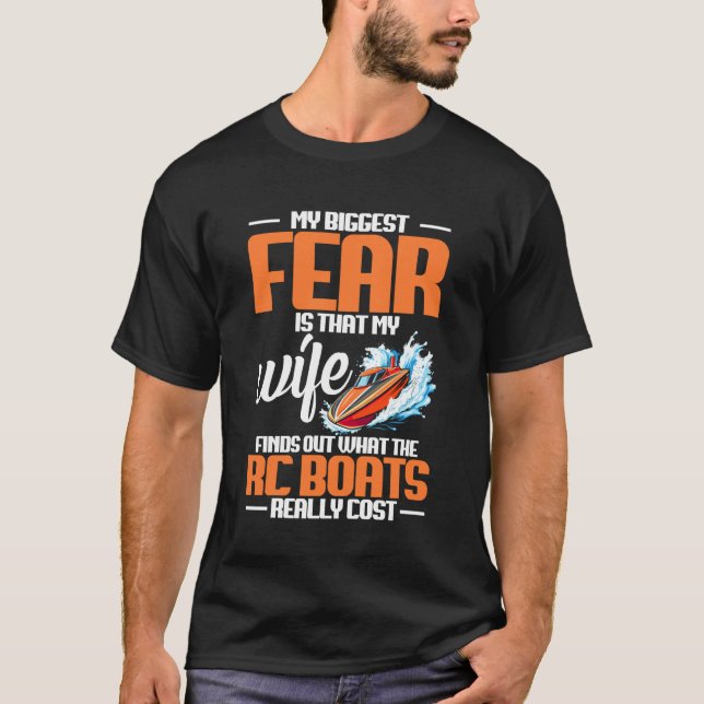 Radio Controlled Boat Model Biggest Remote Control T-Shirt (Front)