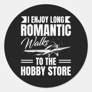 Radio Controlled Planes Rc Airplane Pilot Jet Rc P Classic Round Sticker