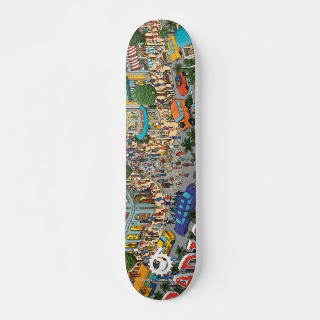 RADIO DRIVE SICKS: PEDAL STORE ver. Skateboard Deck (Front)