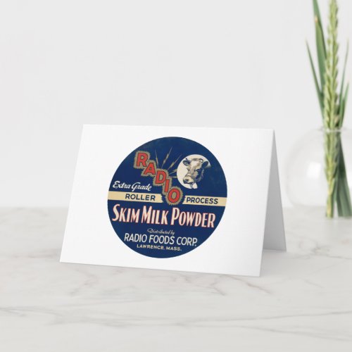 Radio Extra Grade Roller Process Skim Milk Powder Card