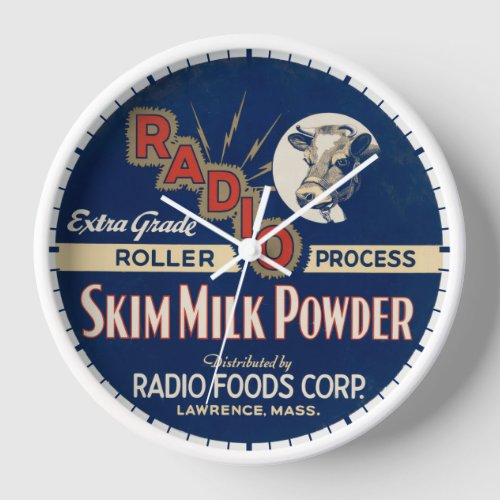 Radio Extra Grade Roller Process Skim Milk Powder Clock