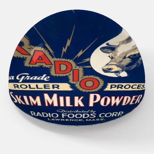 Radio Extra Grade Roller Process Skim Milk Powder Paperweight