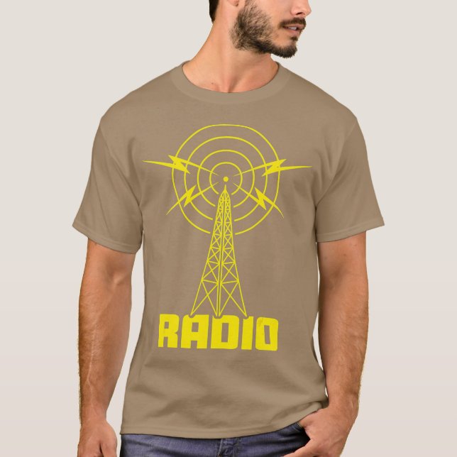 Radio for Ham Radio Amateurs and Shortwave T-Shirt (Front)