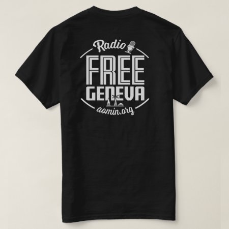 Radio Free Geneva T-shirt (black)