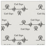 Radio Frequency/Transmitter Call Sign Fabric Small