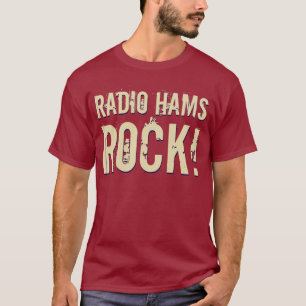 'Radio Hams Rock!' Mens T-Shirt (Dark)