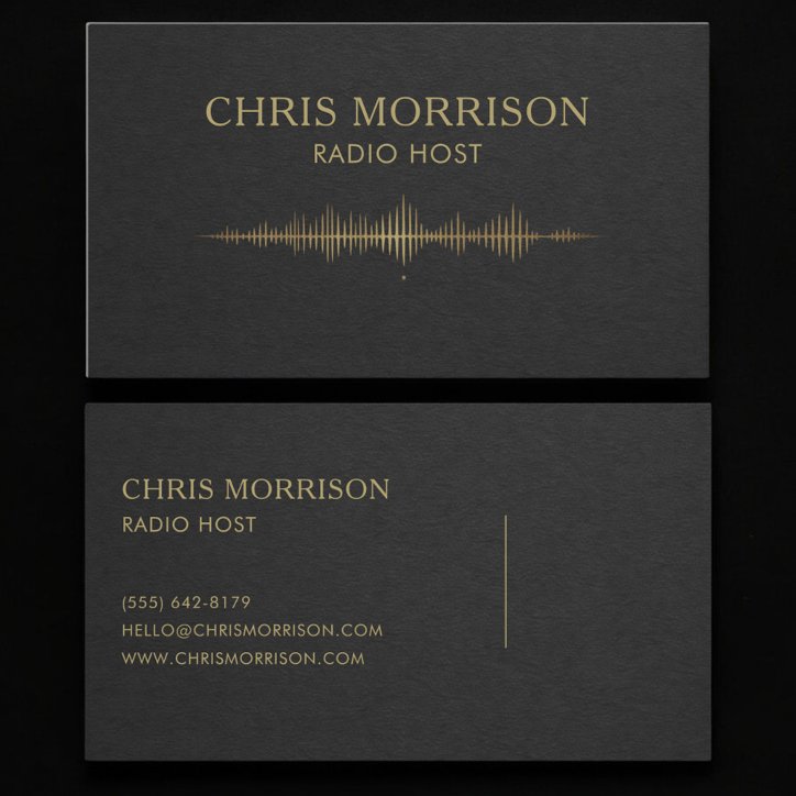 Radio Host Business Card