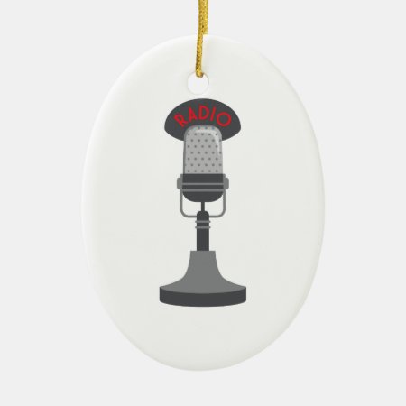 Radio Microphone Ceramic Ornament