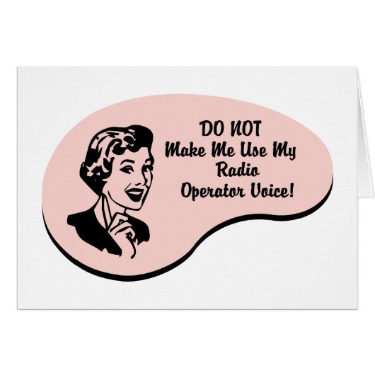 Radio Operator Voice Cards (Front Horizontal)