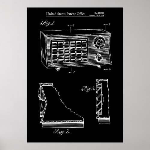 Radio Patent Poster