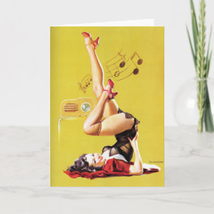 Radio Play Pin Up Card