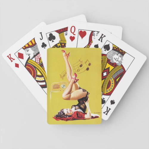 Radio Play Vintage Pin Up Playing Cards