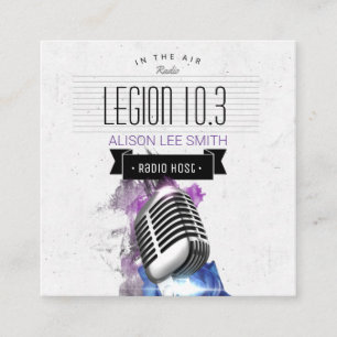 Radio / Radio Host / Podcast / Singer Square Business Card