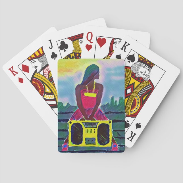 "Radio RaQueen" Poker Cards (Back)