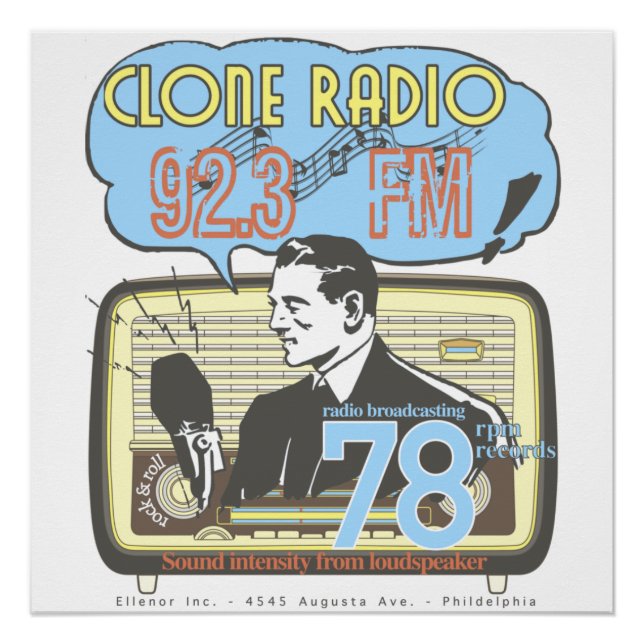 Radio Station Ad   Poster (Front)
