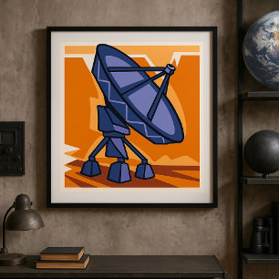 Radio Telescope Outer Space Science Poster