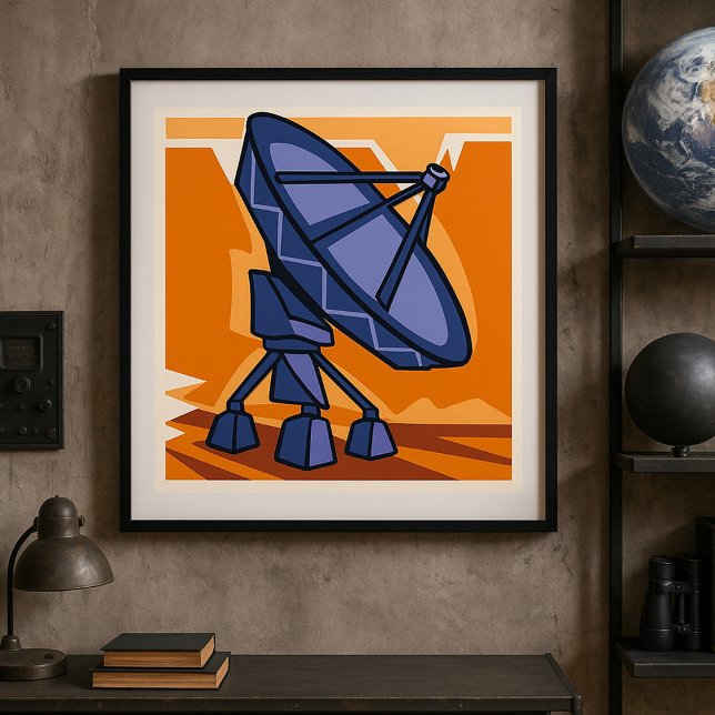 Radio Telescope Space Science Observatory Poster (Creator Uploaded)