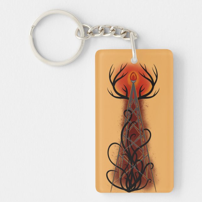 Radio Tower from Hell Keychain (Front)