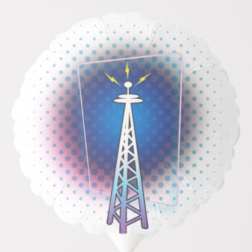 Radio Tower Graphic Balloon