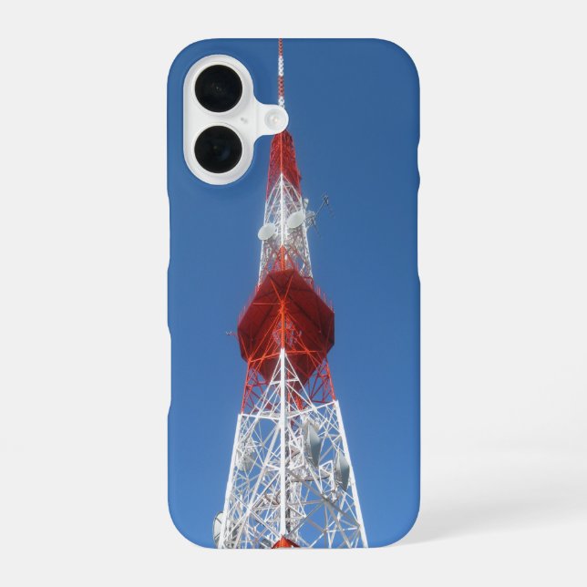 Radio TV Broadcast Tower Iphone Case (Back)