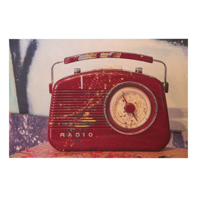 Radio Wood Wall Art (Front)