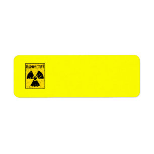 radioactive-4 RADIOACTIVE WARNING SYMBOL SIGN GRAP Label