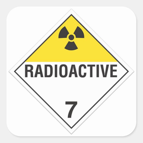 Radioactive 7 Sticker