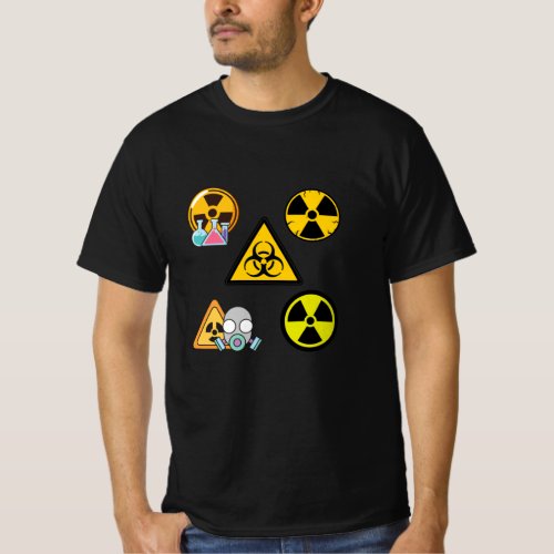 Radioactive biohazard alert signs T_Shirt