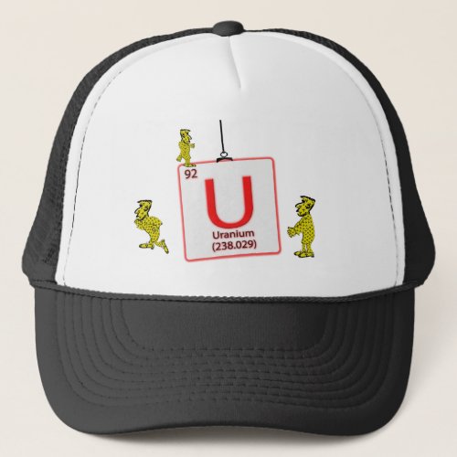 Radioactive characters nuclear energy workers  wit trucker hat