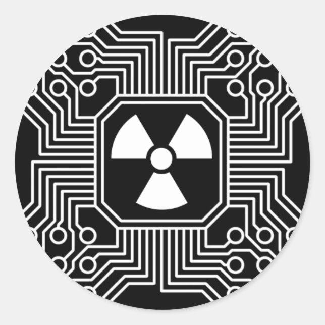 Radioactive Circuit Sticker (Front)