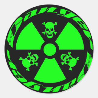 Radioactive Classic Round Sticker