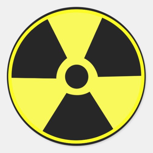 Radioactive Classic Round Sticker