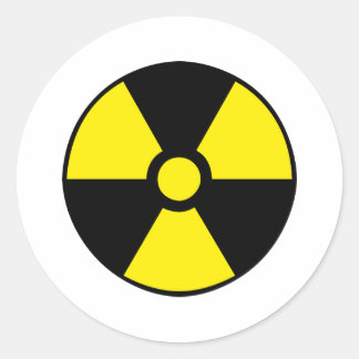 Radioactive Classic Round Sticker