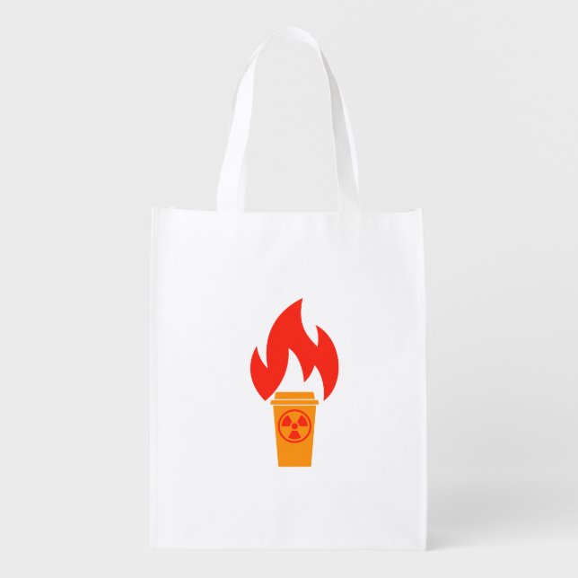 Radioactive Coffee Grocery Bag (Front)