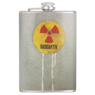 radioactive contaminated flask