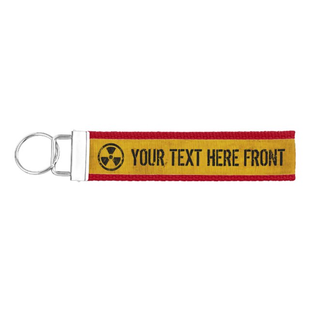 Radioactive Customizable Ribbon Key Fob (Keys on Left)