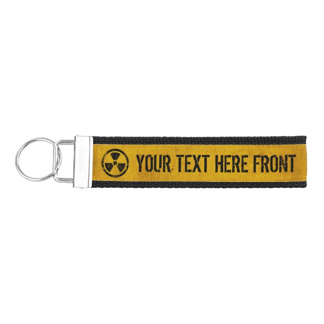 Radioactive Customizable Ribbon Key Fob