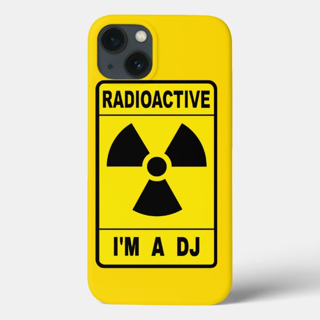 Radioactive DJ Case-Mate iPhone Case (Back)