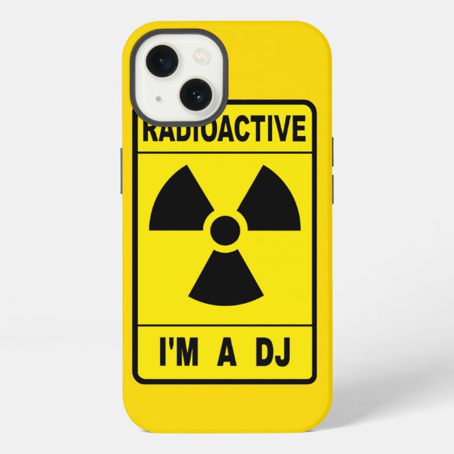 Radioactive DJ Iphone Case (Back)