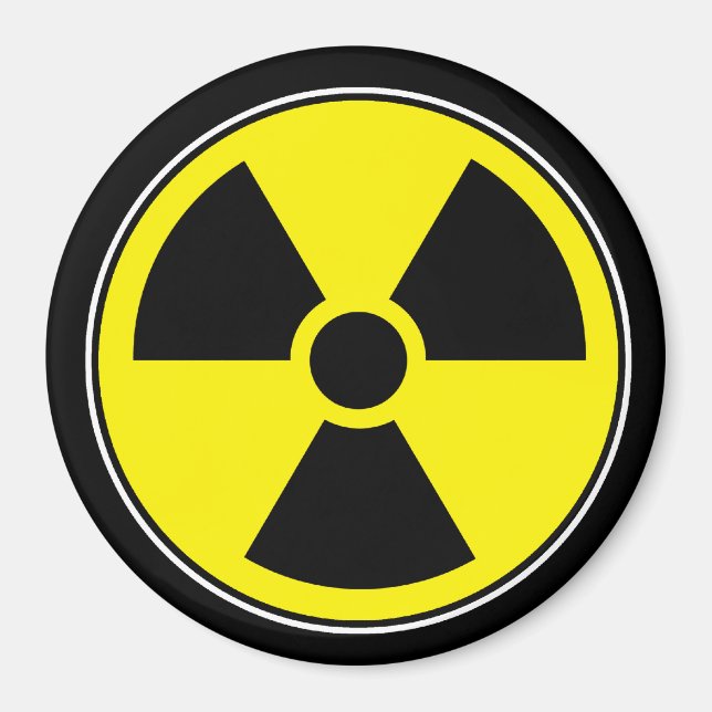 Radioactive Funny Magnet Humor (Front)