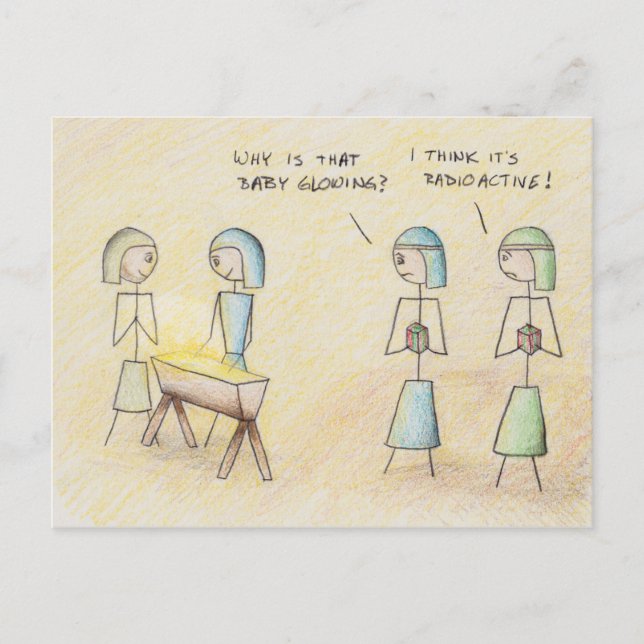 "Radioactive Jesus" Postcard (Front)