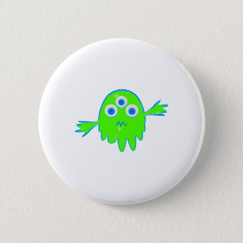 Radioactive Little Monster Button