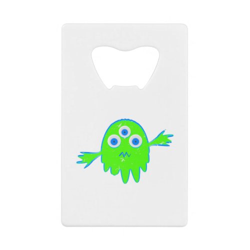 Radioactive Little Monster Credit Card Bottle Opener