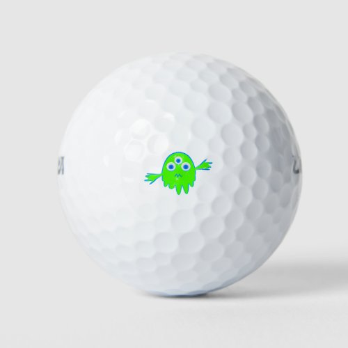 Radioactive Little Monster Golf Balls