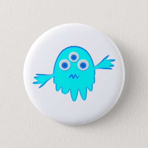 Radioactive Little Monster Pinback Button