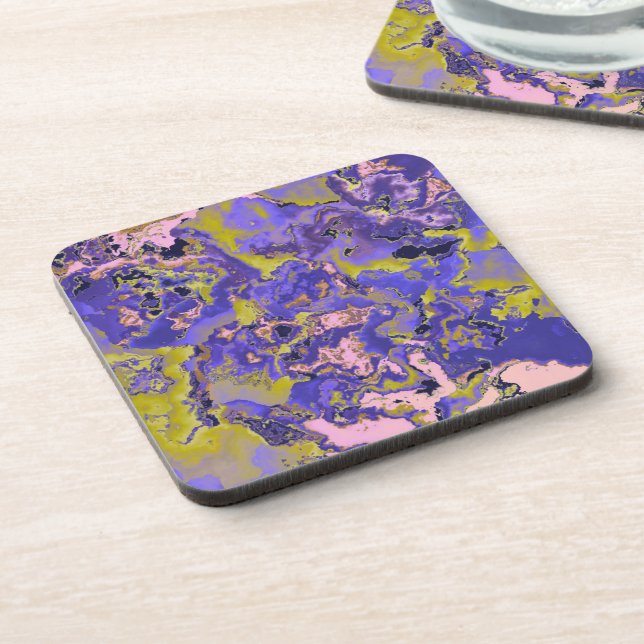 Radioactive Marble Beverage Coaster (Left Side)
