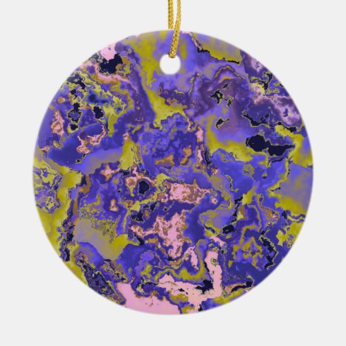 Radioactive Marble Ceramic Ornament