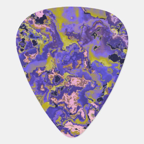 Radioactive Marble Guitar Pick