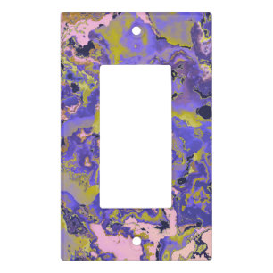 Radioactive Marble Light Switch Cover